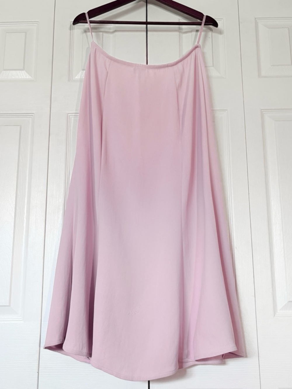 Eileen Fisher Silk A-Line Long Midi Skirt Size Medium Light Mauve